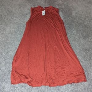 Red sleeveless dress XL